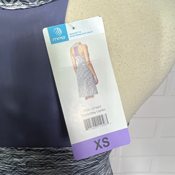 👗NWT🤩 |•MPG•| Heathered Purple Activewear Dress Size XS - Picture 6 of 8